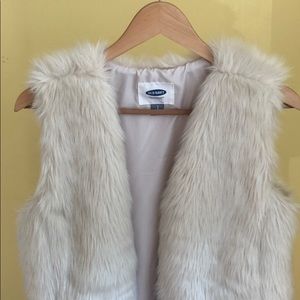 White fur vest. Never worn!